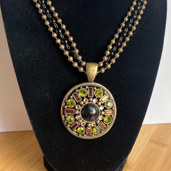 Chico's Jewelry - Vintage CHICO's Pendent Necklace, Beautiful Fall Colors!